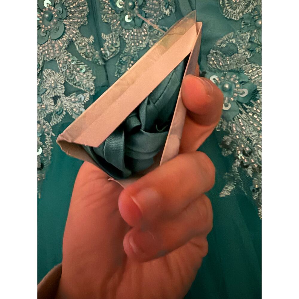 Teal Prom/Formal Dress Size 12 - Picture 5 of 7